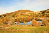 Vista Lago Montefalcone nel Sannio - Autunno