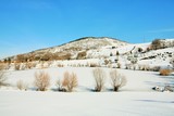 Vista lago Montefalcone nel Sannio - Inverno